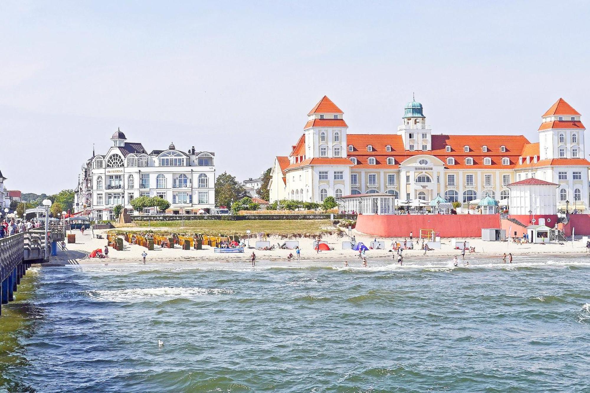 Aparthotel Ostsee Fewo 6 Balkon, Meerblick, Strand Binz Extérieur photo